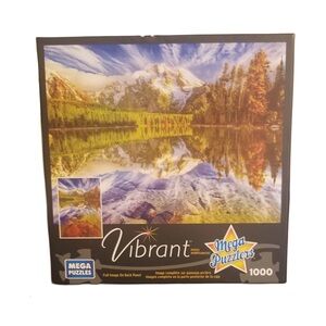 Leigh Lake Reflections Scenery Vibrant Mega Puzzle 1000 Piece